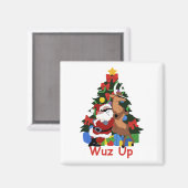 Koel Santa en rendiermagneet Magneet (Voorkant / Achterkant)