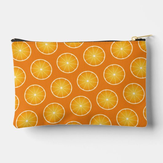 Koel Sappig Oranje geel fruitplakjes Monogram Etui (Achterkant)