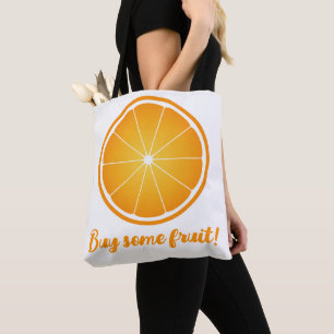 Koel sappig sinaasappel schijfje Koop wat fruit wi Draagtas