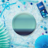 Koel-schaduwen van Blue Ombre-gradiënt Papieren Bordje (Feest)