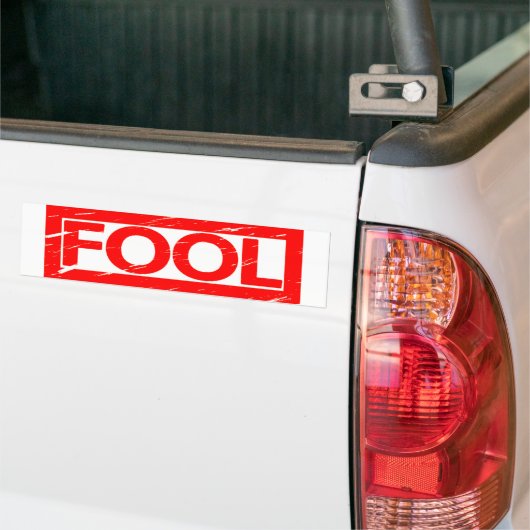 Koel Stempel Bumpersticker (Op Truck)