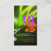Koel/Stijlvolle neonverlichting/fluorescentiekleur Visitekaartje (Achterkant)