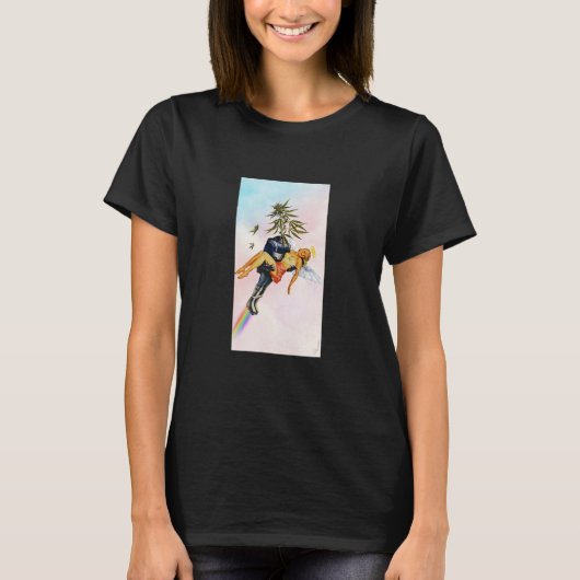Koel t-shirt afdrukken, T-shirts retro prin (Voorkant)