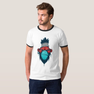 Koel T-shirt met Afbeelding van de Hoekapenkop