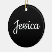 Koel tekst keramisch ornament (Links)