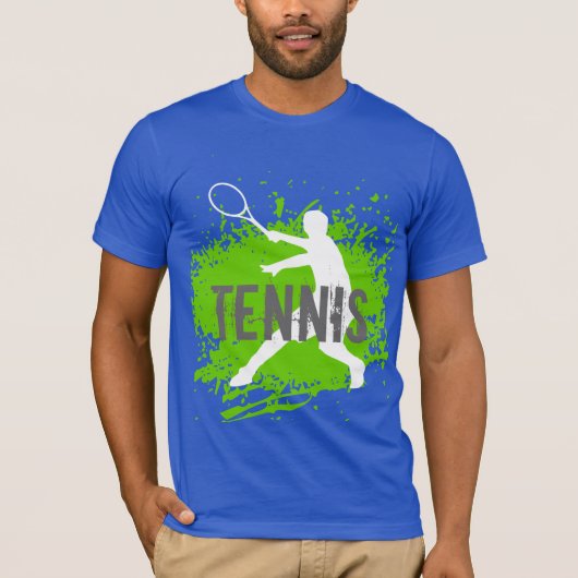 Koel tennis t shirt voor jongens (Voorkant)