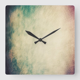 Koel  textielwandklok met kringloop vierkante klok