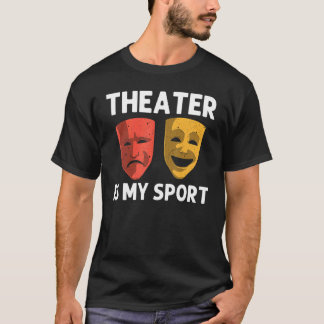 Koel theater voor mannen Broadway Musical Theatre T-shirt