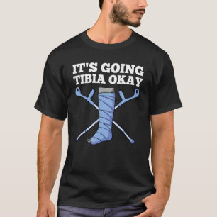 Koel tibia Mannen Vrouwen gebroken been en rugdekk T-shirt