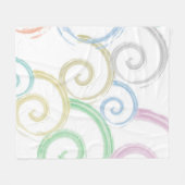 Koel-, trendy- en hedendaagse penselen voor golfwa fleece deken (Voorkant (Horizontaal))