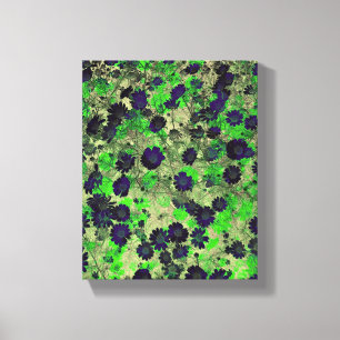 Koel trendy Floral Abstract modern design Canvas Afdruk