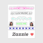 Koel Trendy iPhone Stickers voor Achterzijde van T (Vel)