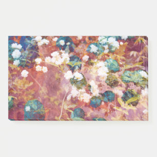 Koel, trendy kunst van het romantisch bloempatroon post-it® notes