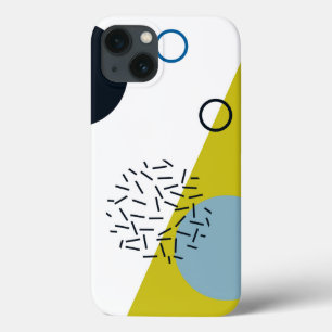 Koel, trendy, modern, groenachtig blauwe iPhone 13 hoesje