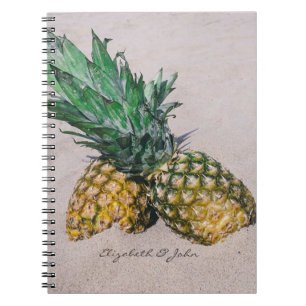 Koel trendy tropisch strand ,ananas-persoonlijk notitieboek