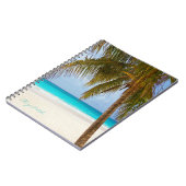 Koel Trendy Tropisch strand, palm-Personalized Notitieboek (Linkerzijde)