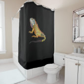 Koel Tropisch Iguana Lizard, Pet Gift Douchegordijn (In situ)