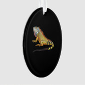 Koel Tropisch Iguana Lizard, Pet Gift Ornament (voorkant)