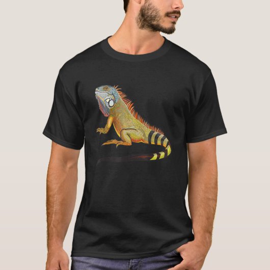 Koel Tropisch Iguana Lizard, Pet Gift T-shirt (Voorkant)