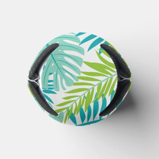 Koel Tropische Bladeren Monogrammen Blikjeskoeler (Bodem)