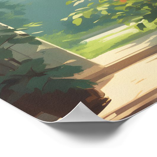 Koel uitzicht poster (Hoek)