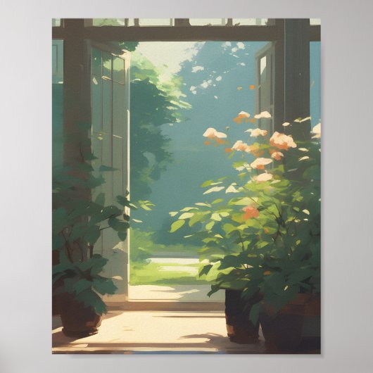 Koel uitzicht poster (Voorkant)