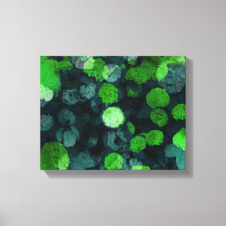 Koel, uniek bloem-/bloempatroon canvas afdruk