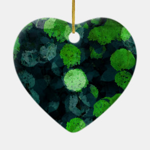 Koel, uniek bloem-/bloempatroon keramisch ornament