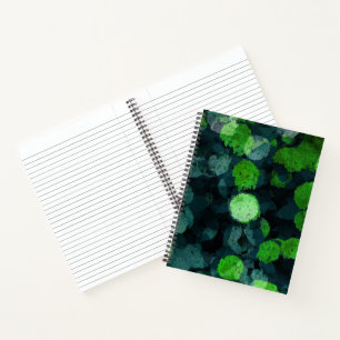 Koel, uniek bloem-/bloempatroon notitieboek