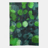 Koel, uniek bloem-/bloempatroon theedoek (Verticaal)