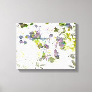 Koel, uniek modern romantisch bloemontwerp canvas afdruk