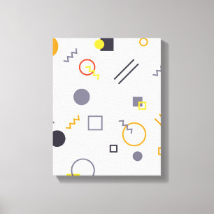 Koel, uniek, trendy, abstracte illustratie in de s canvas afdruk