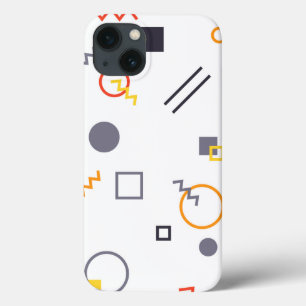 Koel, uniek, trendy, abstracte illustratie in de s iPhone 13 hoesje