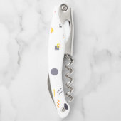 Koel, uniek, trendy, abstracte illustratie in de s kurkentrekker (Achterkant)