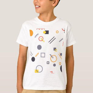 Koel, uniek, trendy, abstracte illustratie in de s t-shirt