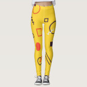 Koel, uniek, trendy, geometrische Memphphis in de Leggings (Voorkant)