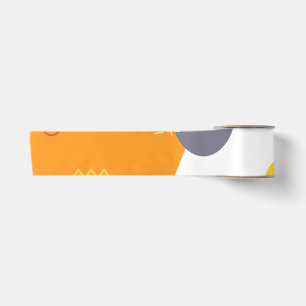 Koel, uniek, trendy, stadgeometrische illustratie lint