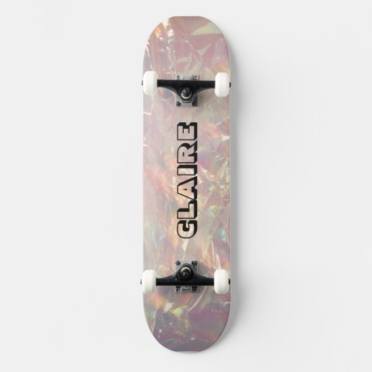 Koel Unieke Naam Verzamelaars Holografisch Skateboard (Voorkant)