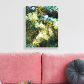 Koel, unieke, trendy digitale kunst van het bloemp canvas afdruk (Insitu (Woonkamer))