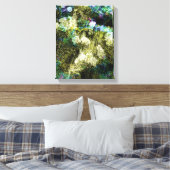 Koel, unieke, trendy digitale kunst van het bloemp canvas afdruk (Insitu (Slaapkamer))