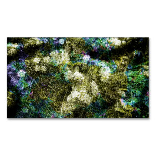 Koel, unieke, trendy digitale kunst van het bloemp magnetisch visitekaartje