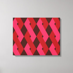 Koel, unieke, trendy, stedelijke geometrische vorm canvas afdruk