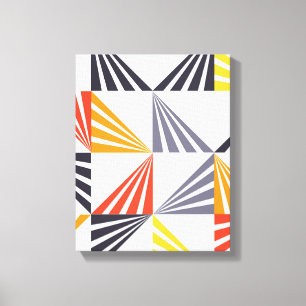 Koel, unieke, trendy, stedelijke, kleurrijke drieh canvas afdruk