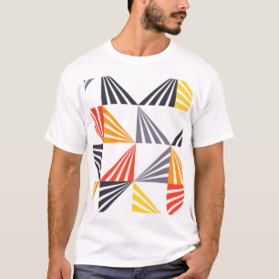 Koel, unieke, trendy, stedelijke, kleurrijke drieh t-shirt