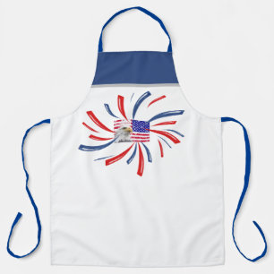 Koel  US Flag Design Patriot BBQ Grill Chef Schort
