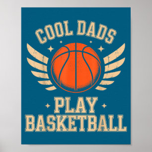Koel vaders basketbalillustratie poster