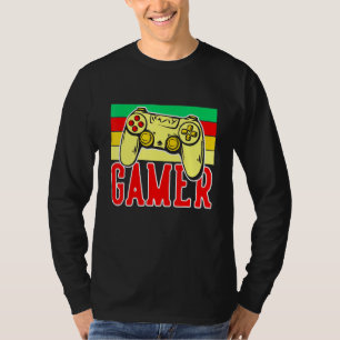 Koel van gamingcontroller 4 gamers en streamers t-shirt