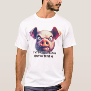 Koel varken, gekke dieren, t-shirt