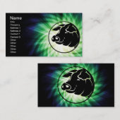 Koel varkenshoofd visitekaartje (Voorkant / Achterkant)