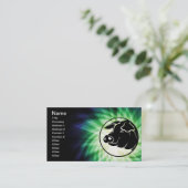 Koel varkenshoofd visitekaartje (Staand voorkant)